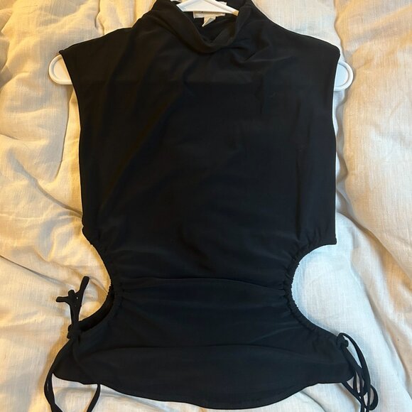 Open Edit Cut Out, High Neck, Going Out Top - Picture 3 of 6